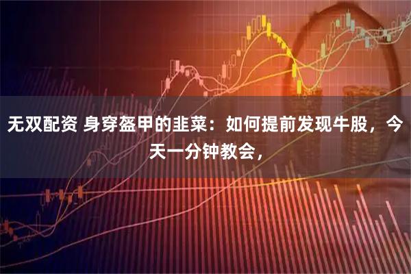无双配资 身穿盔甲的韭菜：如何提前发现牛股，今天一分钟教会，